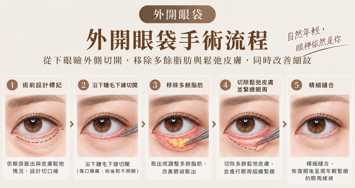 眼袋外開手術