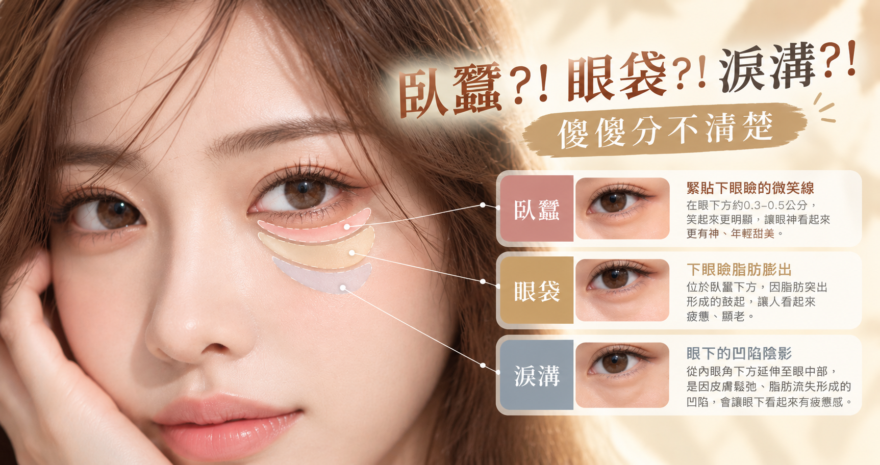 臥蠶眼袋淚溝