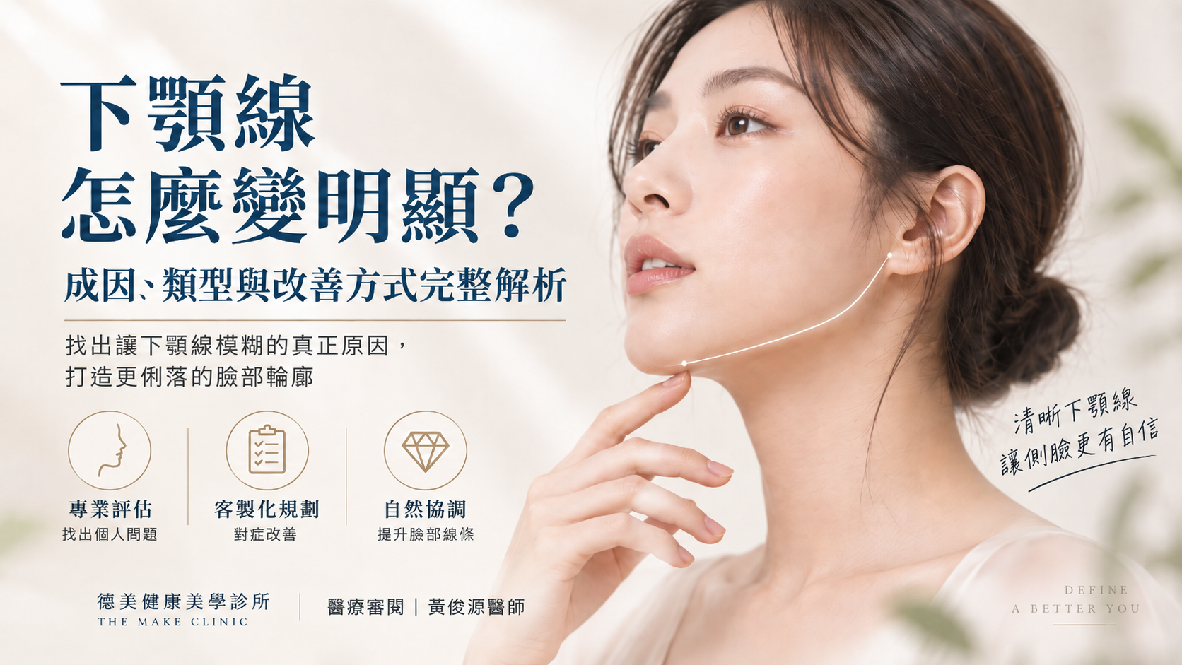 下顎線怎麼變明顯？雙下巴、嘴邊肉、骨架與鬆弛完整解析