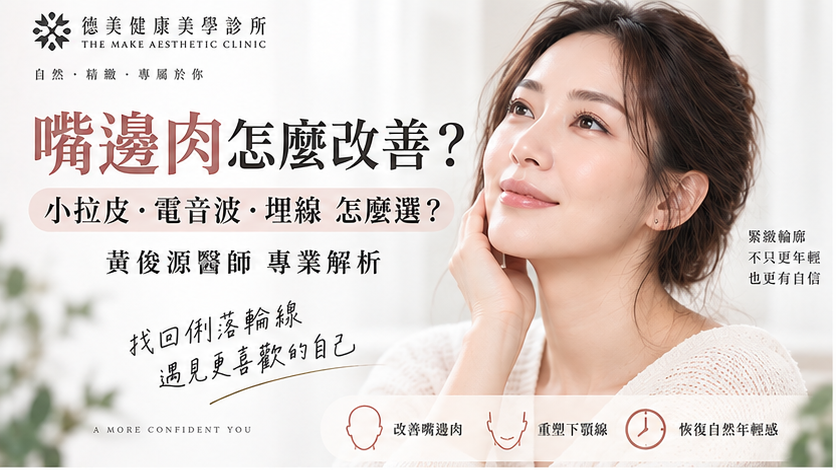 嘴邊肉改善方式比較圖