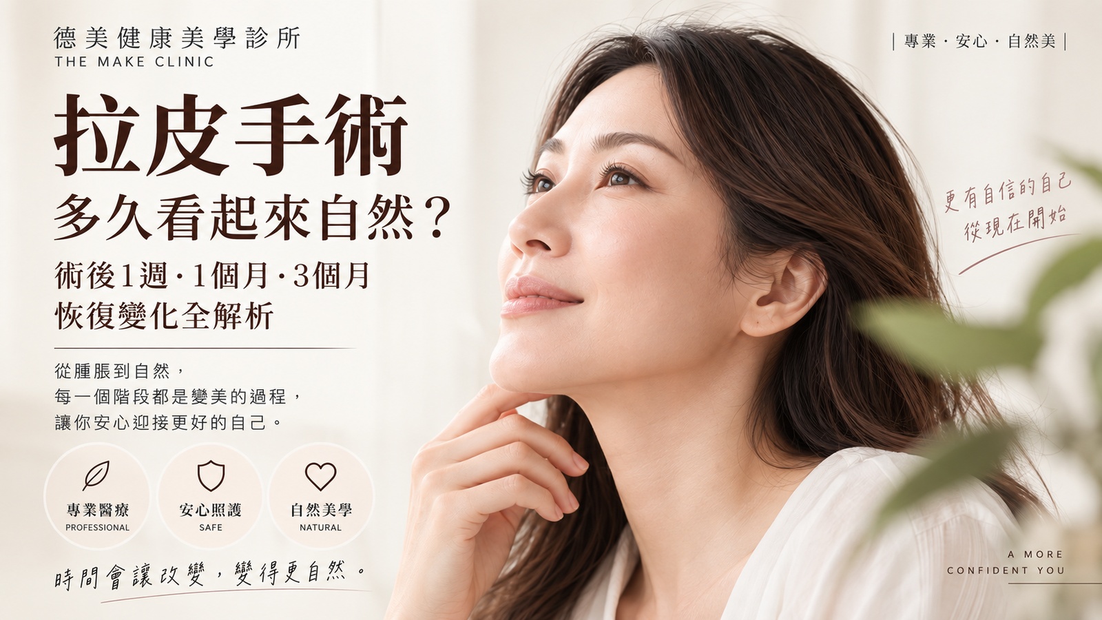 拉皮手術多久看起來自然？術後1週、1個月、3個月恢復變化文章封面