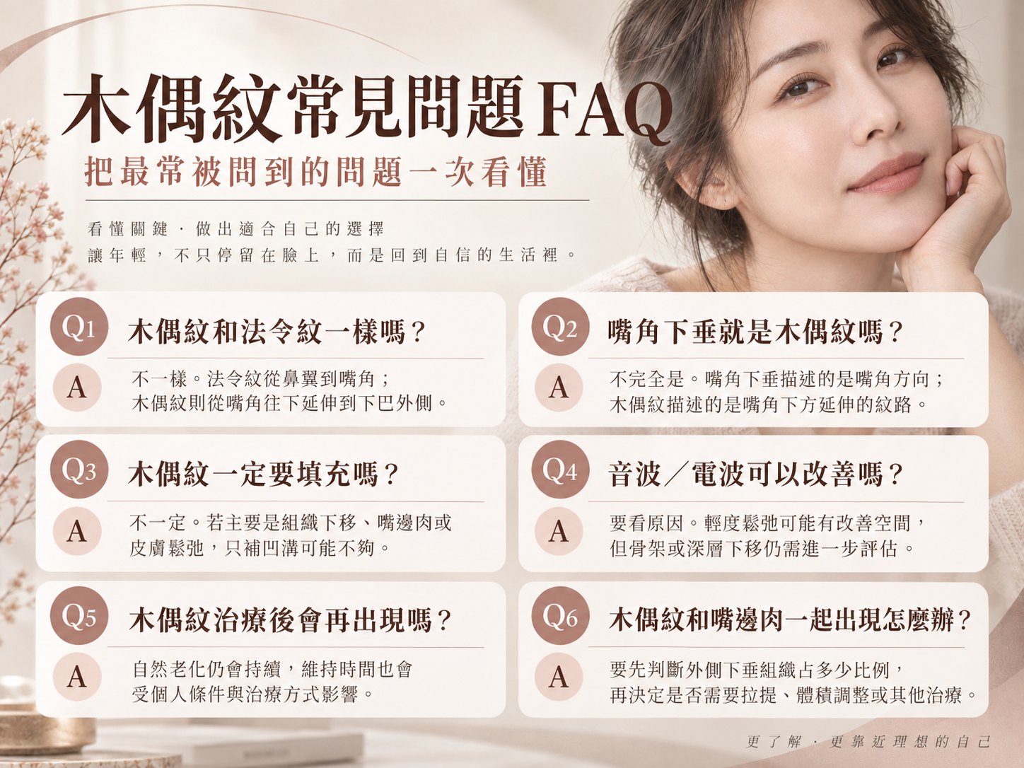 木偶紋常見問題:法令紋、嘴角下垂、填充、音波電波與治療維持時間