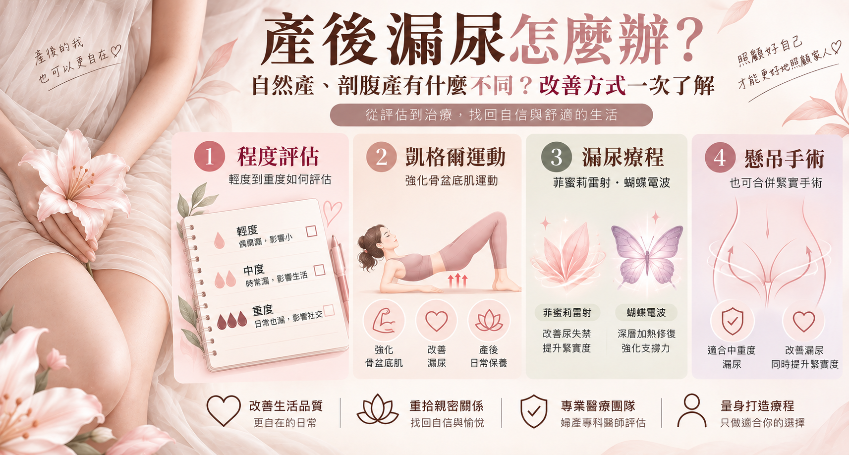 產後漏尿怎麼辦？自然產、剖腹產有什麼不同？